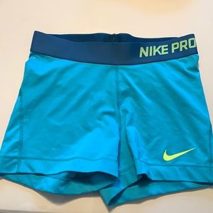 Nike pro spandex shorts